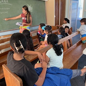 Student inside the classroom